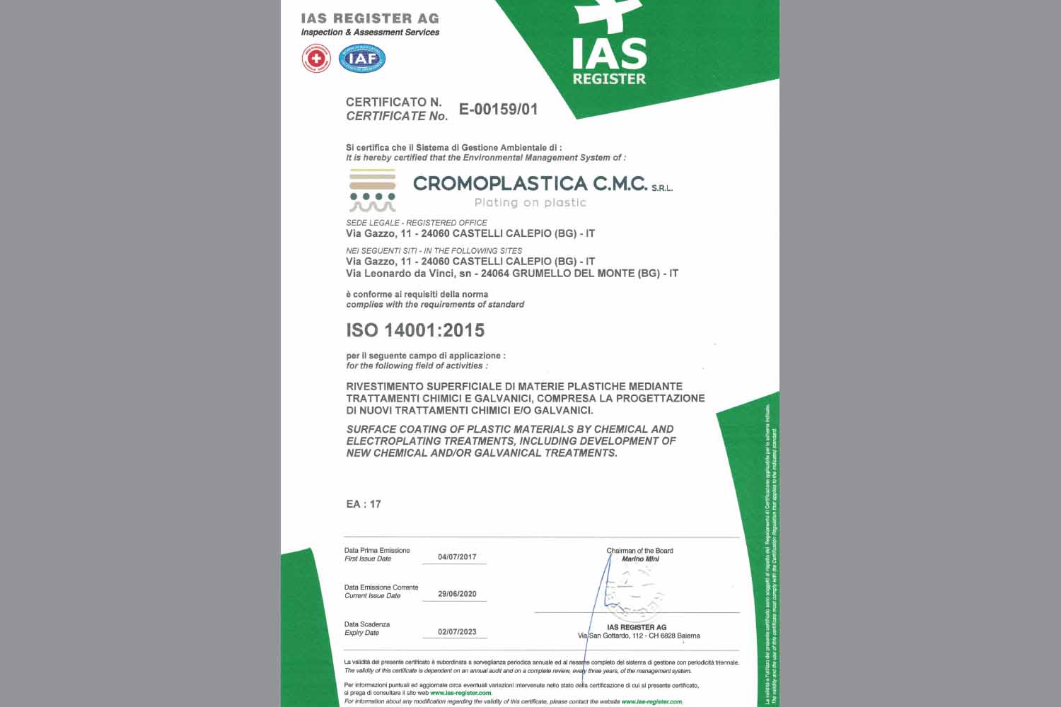 CROMOPLASTICA-CMC-SRL-ISO-14001-Certificazione-ambientale